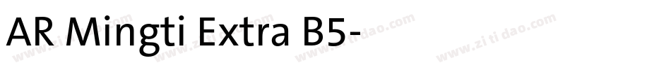 AR Mingti Extra B5字体转换
